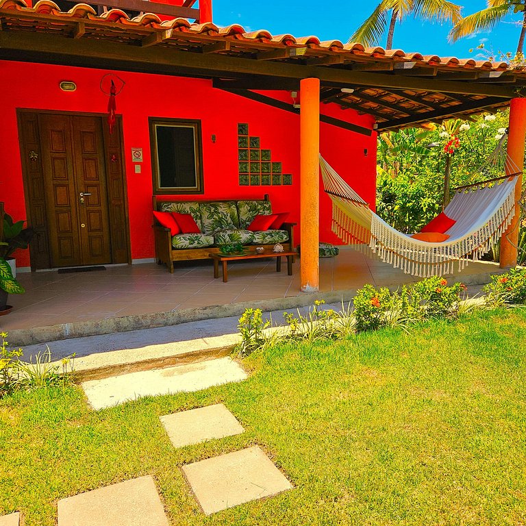 Estudio pé na areia, Praia 10m, qto banh coz varanda, ar, TV