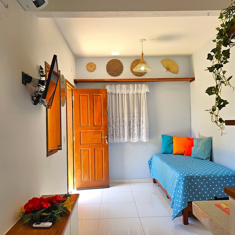 VILA MAR A VISTA: 1 quarto, sala, cozinha completa, banheiro